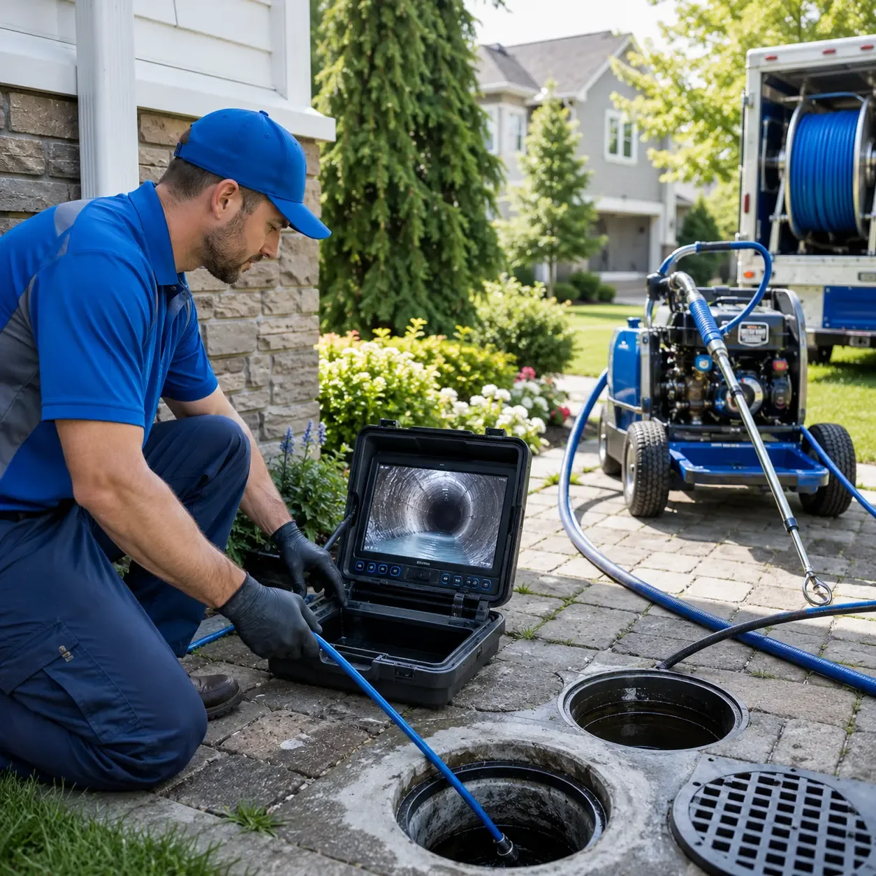 Outdoor drain cleaning professionals serving Marshall, NC