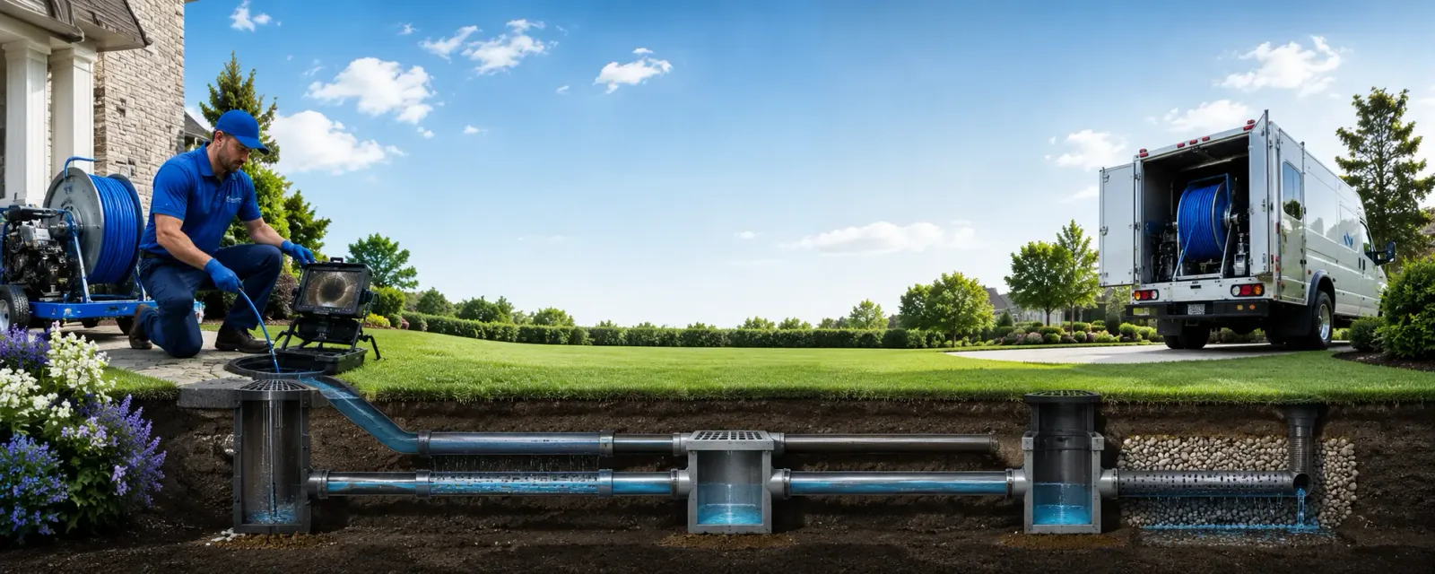 Outdoor drain cleaning information for Marshall, NC